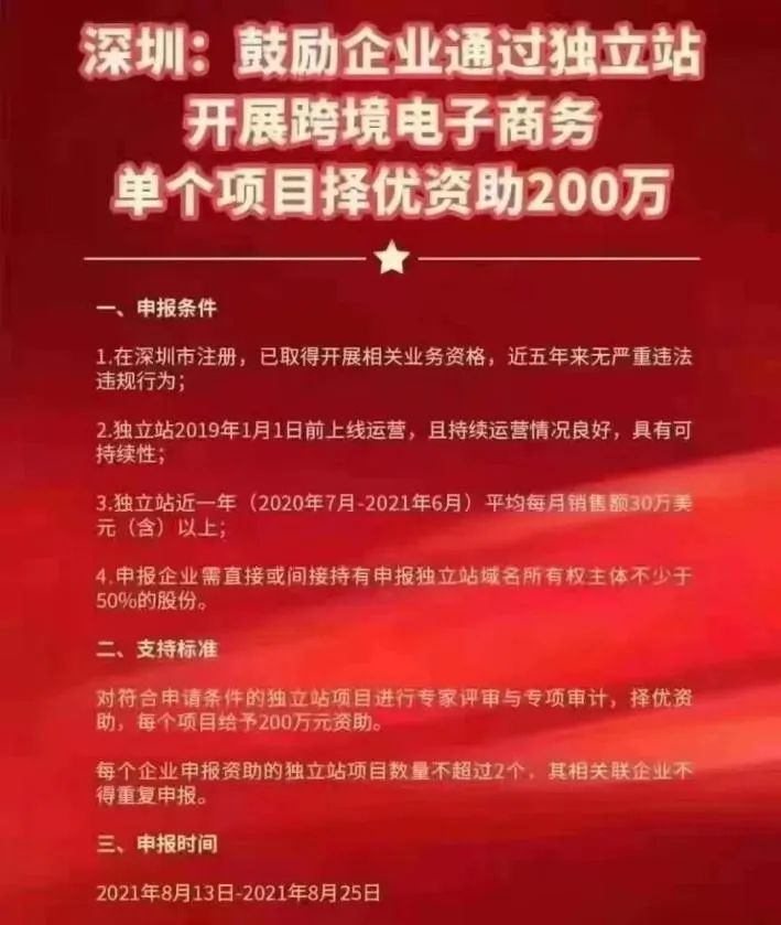 深圳出手應(yīng)對(duì)亞馬遜“封號(hào)潮”，獨(dú)立站賣家最高補(bǔ)貼200萬(wàn)！